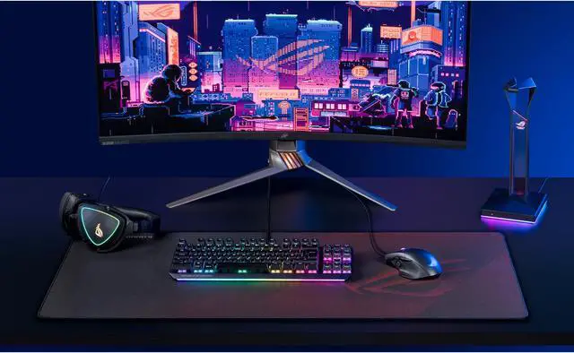 Alt view image 7 of 9 - ASUS NC08 ROG Scabbard II Extended Gaming Mouse Pad, Nano Technology Smooth Glide Tracking, Protective Coating for Water, Oil, Dust-Repelling Surface