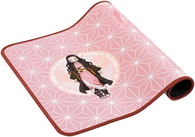 Alt view image 4 of 7 - ASUS TUF Gaming P1 portable gaming mouse pad (nano-coated, water-resistant surface, durable anti-fray stitching, and non-slip rubber base), Demon Slayer, NEZUKO
