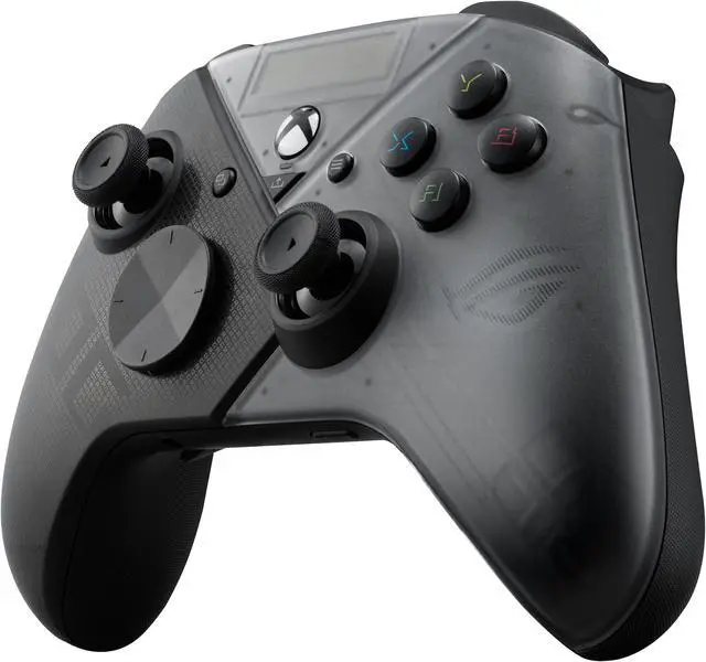 Alt view image 10 of 17 - ASUS ROG Raikiri Pro gaming controller, OLED display, tri-mode connectivity, remappable buttons&triggers, 4 rear buttons, step&linear triggers, adjustable joystick sensitivity, 3.5mm jack, PC and Xbox
