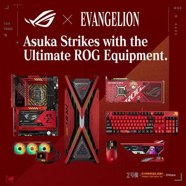 Alt view image 5 of 6 - ASUS ROG ABS Keycap Set for ROG RX Optical Mechanical Switches, 127 Keys, EVA-02 Designs, Compatible with ROG RX Optical Switches