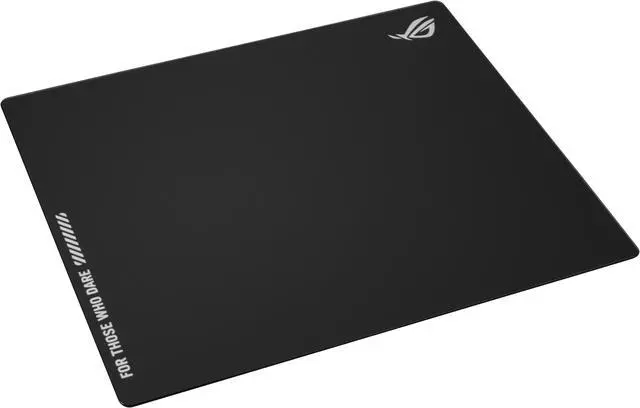 Alt view image 2 of 5 - Asus ROG Moonstone Ace L Glass Gaming Mouse Pad, Ultra-smooth Surface, Noise-Reducing Design, 9H Tempered Glass, Impact & Scratch Resistant, Anti-slip Silicone Base, 500 x 400 mm, Black
