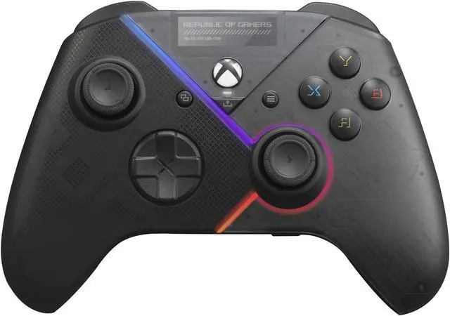 Main image of ASUS ROG Raikiri officially licensed Xbox controller, remappable buttons & triggers, 2 rear buttons, step & linear triggers, adjustable joystick sensitivity, 3.5mm jack with ESS DAC, for PC and Xbox