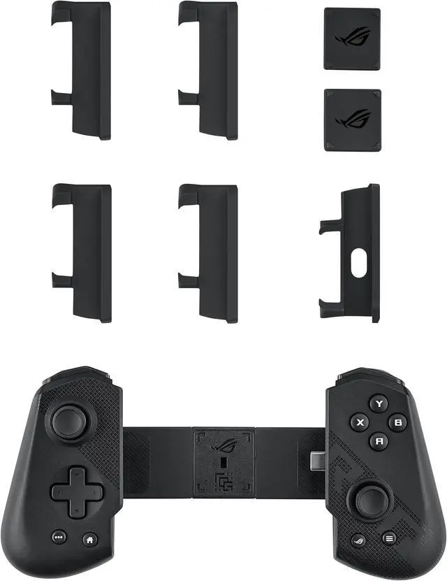 Alt view image 13 of 16 - ASUS ROG Tessen Gaming Mobile Controller (foldable, one size fits all, on-the-fly key mapping, RGB lighting, 500Hz polling rate)