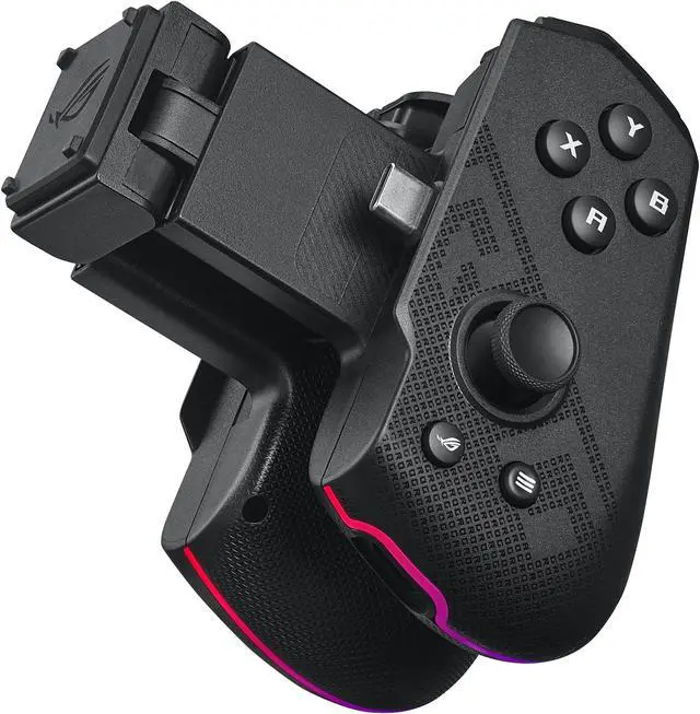 Alt view image 3 of 16 - ASUS ROG Tessen Gaming Mobile Controller (foldable, one size fits all, on-the-fly key mapping, RGB lighting, 500Hz polling rate)