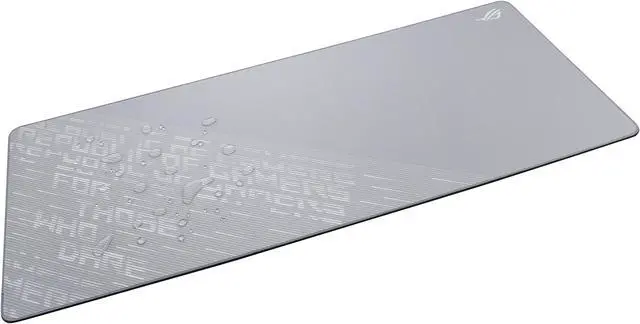 Alt view image 5 of 5 - ASUS ROG Scabbard II Arctic Gray XXL Gaming Mouse Pad,  35.43 x 15.75 x 0.12 inches, Water/oil/dust-repellent Surface, Anti-fray Edges, Nonslip Rubber Base