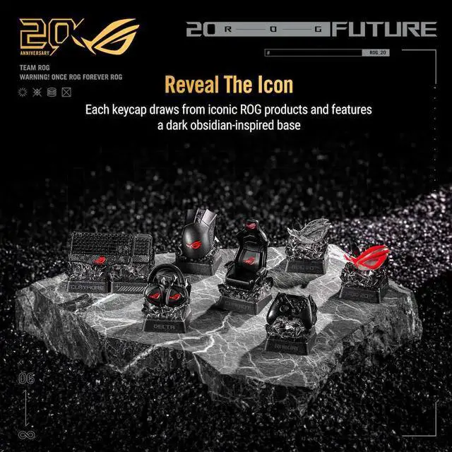 Alt view image 2 of 15 - ASUS - ROG 20th Edition Keycap Blind Box (1-Pack) - Styles May Vary