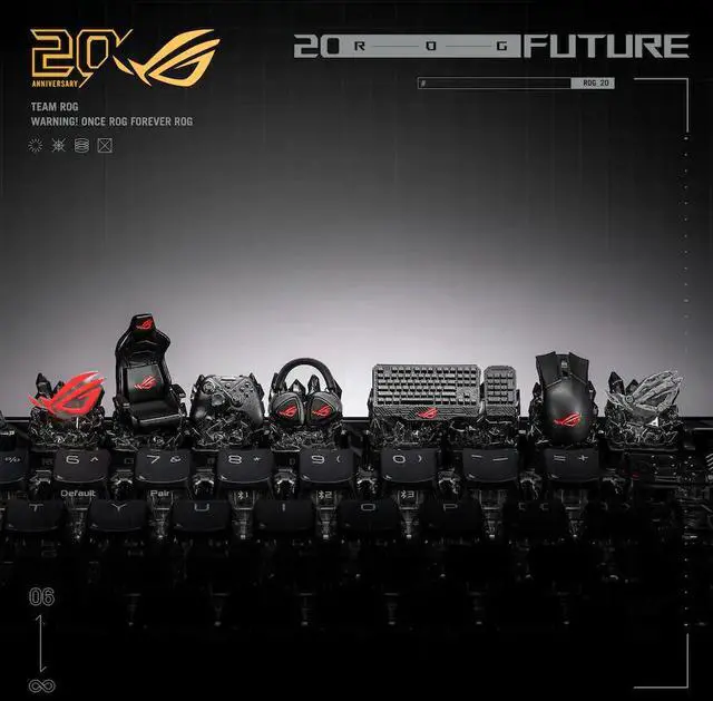 Alt view image 8 of 15 - ASUS - ROG 20th Edition Keycap Blind Box (1-Pack) - Styles May Vary