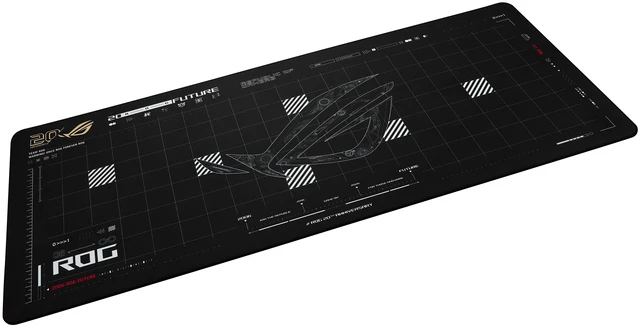 Alt view image 2 of 5 - ASUS ROG Scabbard II XXL Edition 20 Gaming Mouse Pad, 35.4" x 15.7", ROG 20th Anniversary Black-and-Gold Design, Soft Cloth Surface, Water/Oil/Dust-Resistant, Anti-Fray Edges, Non-Slip Base