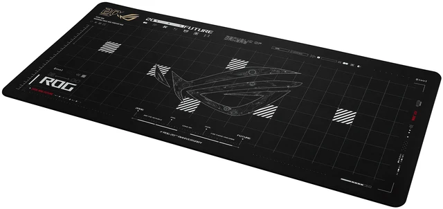 Alt view image 3 of 5 - ASUS ROG Scabbard II XXL Edition 20 Gaming Mouse Pad, 35.4" x 15.7", ROG 20th Anniversary Black-and-Gold Design, Soft Cloth Surface, Water/Oil/Dust-Resistant, Anti-Fray Edges, Non-Slip Base