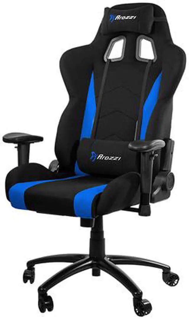 Alt view image 2 of 6 - Arozzi Inizio Gaming Chair (Blue) - Ergonomic, Metal Frame, Adjustable Pillows, INIZIO-FB-BLUE