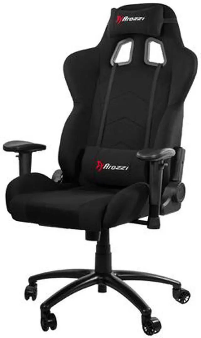 Alt view image 2 of 6 - Arozzi Inizio Gaming Chair (Black) - Ergonomic, Metal Frame, Adjustable Pillows, INIZIO-FB-BLACK