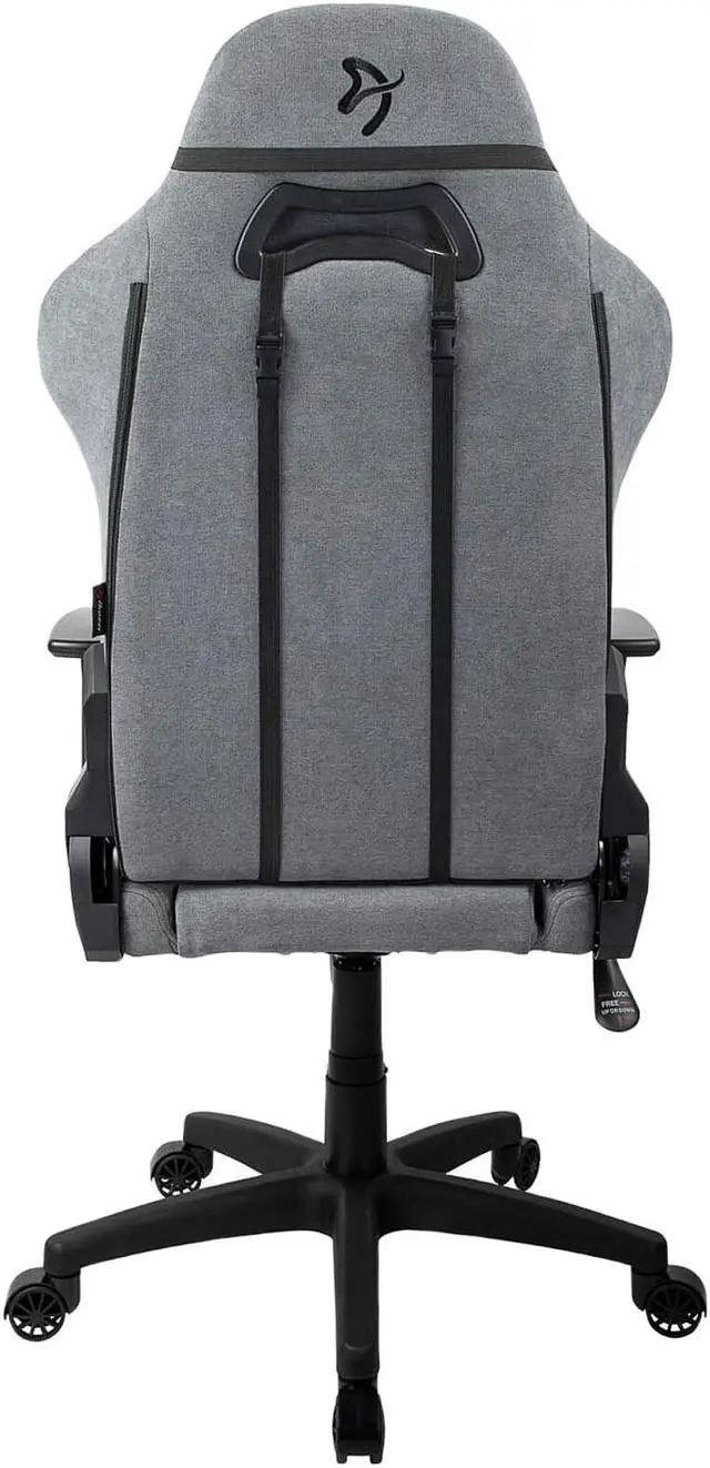 Alt view image 6 of 8 - Arozzi Furniture TORRETTA-SFB-ASH Torretta Soft Fabric Gaming Chair - Ash