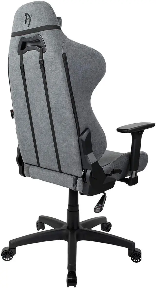 Alt view image 7 of 8 - Arozzi Furniture TORRETTA-SFB-ASH Torretta Soft Fabric Gaming Chair - Ash