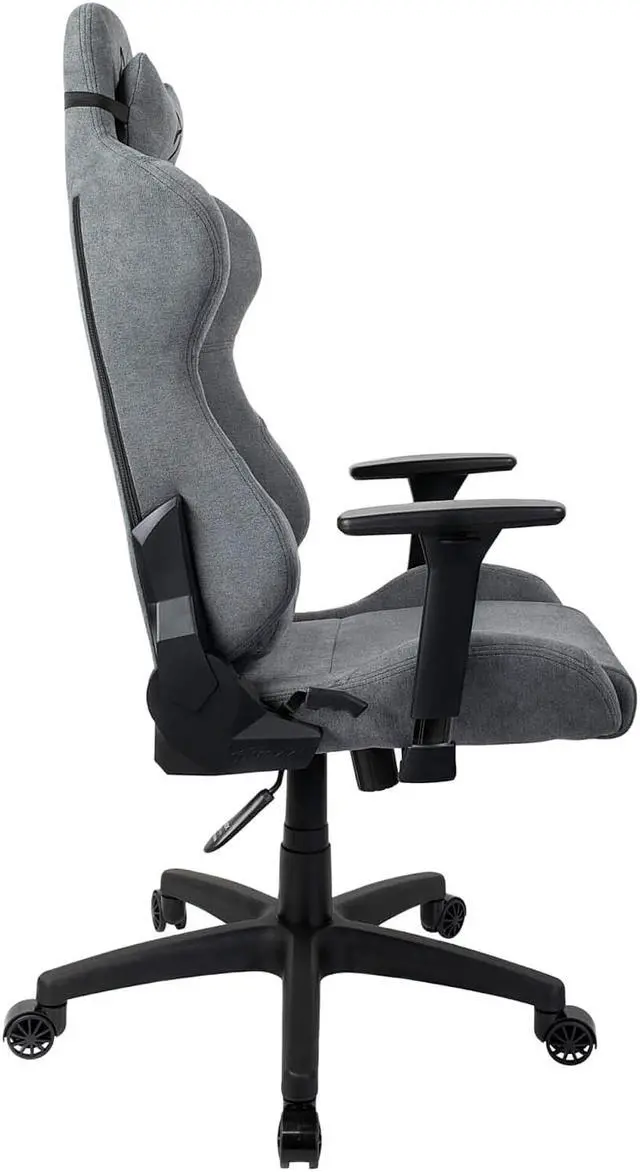 Alt view image 8 of 8 - Arozzi Furniture TORRETTA-SFB-ASH Torretta Soft Fabric Gaming Chair - Ash