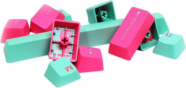 Alt view image 3 of 3 - Tai-Hao KDTHUS104C02BU201 Miami PBT Keycap Set