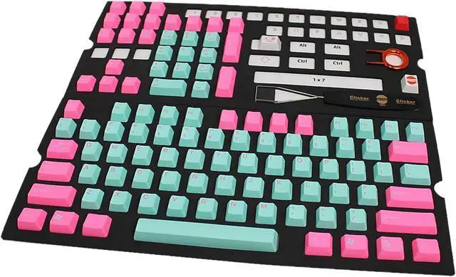 Alt view image 2 of 3 - Tai-Hao KDTHUS104C02BU201 Miami PBT Keycap Set