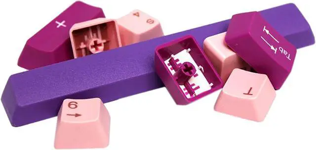 Alt view image 2 of 3 - Tai-Hao KDTHUS104C01PK301 Mulberry ABS Keycap Set