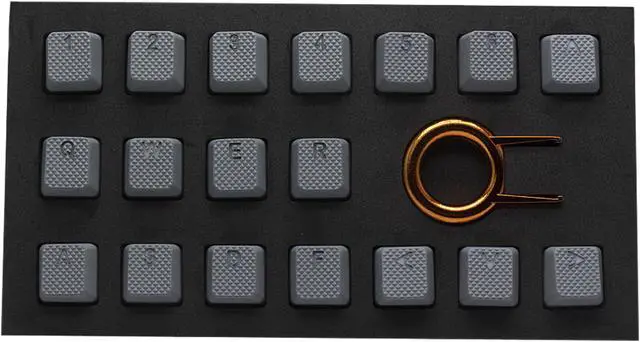 Main image of Tai-Hao KDTHUS018C03GY101 Grey Rubber Keycap Set (18)