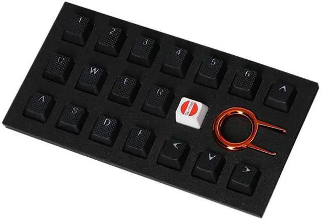 Alt view image 2 of 2 - Tai-Hao KDTHUS018C03BK101 Rubber Keycap Set - Black - 18 pcs