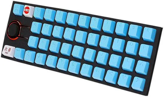 Alt view image 2 of 2 - Tai-Hao KDTHUS042C03BU103 Rubber Keycap Set - Blue - 42 pcs