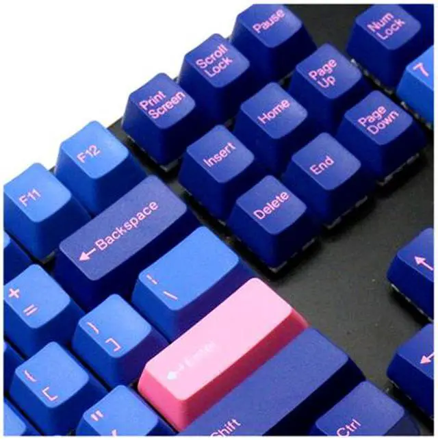 Alt view image 2 of 2 - Tai-Hao KDTHUS104C01BL301 ABS Keycap Set - Blue and Pink