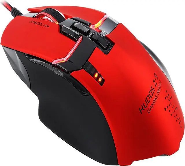 Alt view image 3 of 7 - Speedlink KUDOS Z-9 Gaming Mouse - Red