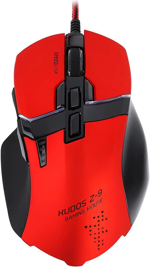 Alt view image 4 of 7 - Speedlink KUDOS Z-9 Gaming Mouse - Red