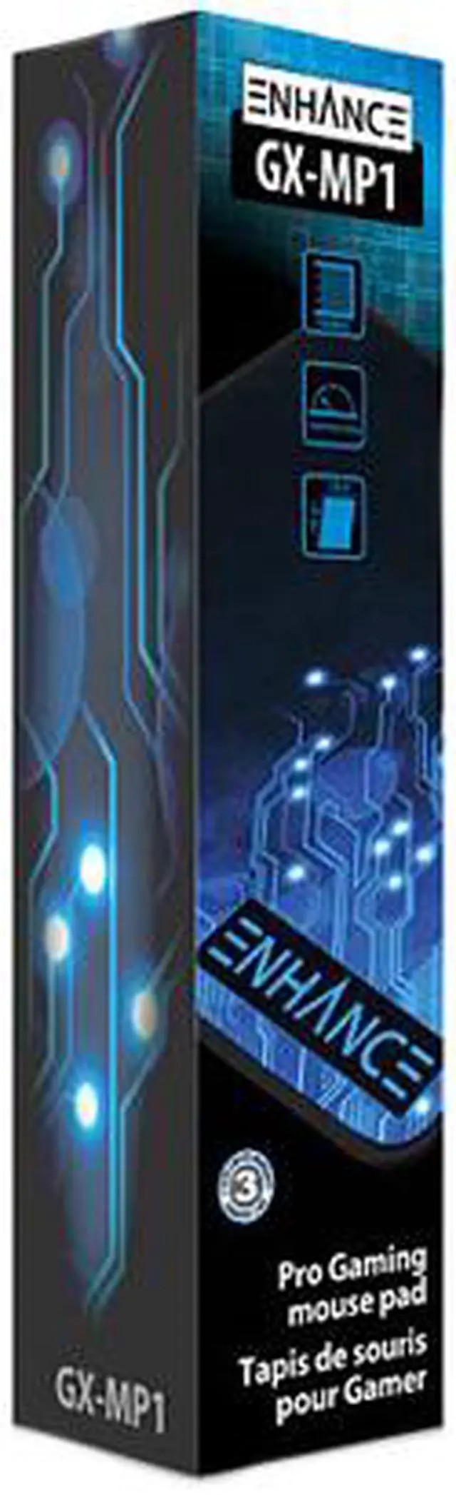 Alt view image 2 of 2 - ENHANCE GX-MP1 Extended Gaming Mouse Pad Blue with Precision Tracking Surface, Non-Slip Base and Anti-Fray Stitching