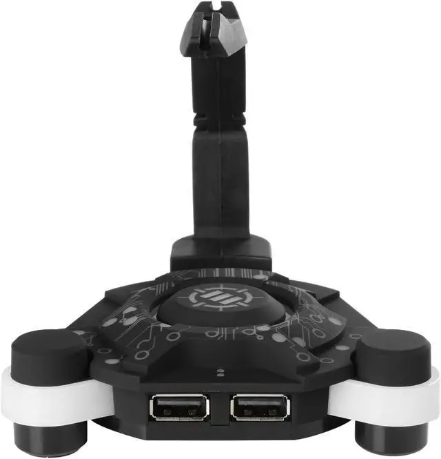 Alt view image 2 of 6 - ENHANCE Mouse Bungee Cord Holder and Active USB Hub with Blue LED Lighting - Boost Gaming Accuracy By Eliminating Cable Drag