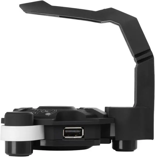 Alt view image 3 of 6 - ENHANCE Mouse Bungee Cord Holder and Active USB Hub with Blue LED Lighting - Boost Gaming Accuracy By Eliminating Cable Drag