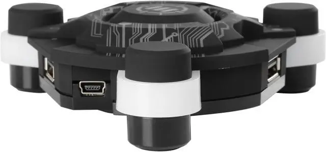 Alt view image 4 of 6 - ENHANCE Mouse Bungee Cord Holder and Active USB Hub with Blue LED Lighting - Boost Gaming Accuracy By Eliminating Cable Drag