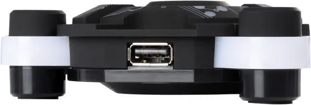 Alt view image 5 of 6 - ENHANCE Mouse Bungee Cord Holder and Active USB Hub with Blue LED Lighting - Boost Gaming Accuracy By Eliminating Cable Drag