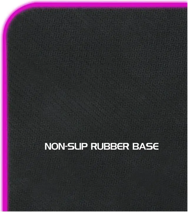 Alt view image 5 of 7 - ENHANCE LED Gaming Mouse Pad Hard Large Surface - 7 RGB Light Up Modes, Lighting Brightness Controls with Transparent Decals & Edges - Ambient Desktop Lighting & Accurate Tracking