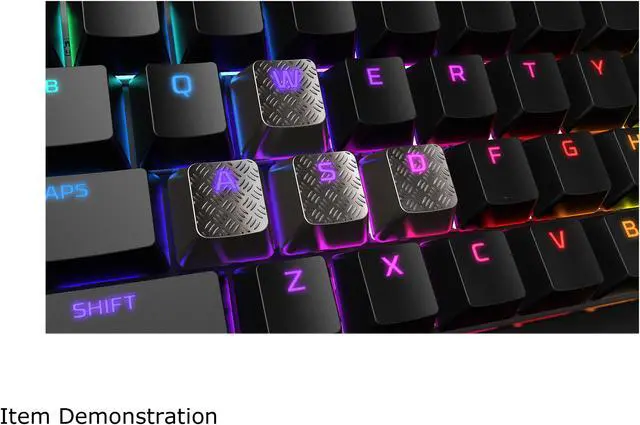 Alt view image 3 of 6 - HyperX FPS & MOBA Gaming Keycaps Upgrade Kit (Titanium)