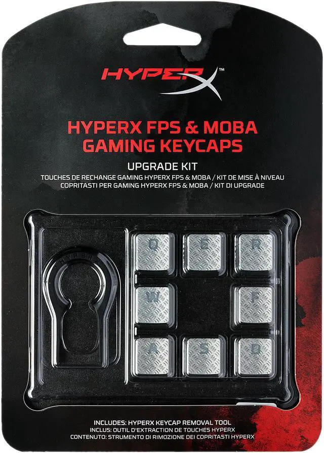 Alt view image 5 of 6 - HyperX FPS & MOBA Gaming Keycaps Upgrade Kit (Titanium)