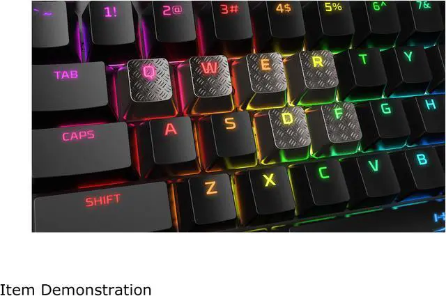 Alt view image 4 of 6 - HyperX FPS & MOBA Gaming Keycaps Upgrade Kit (Titanium)