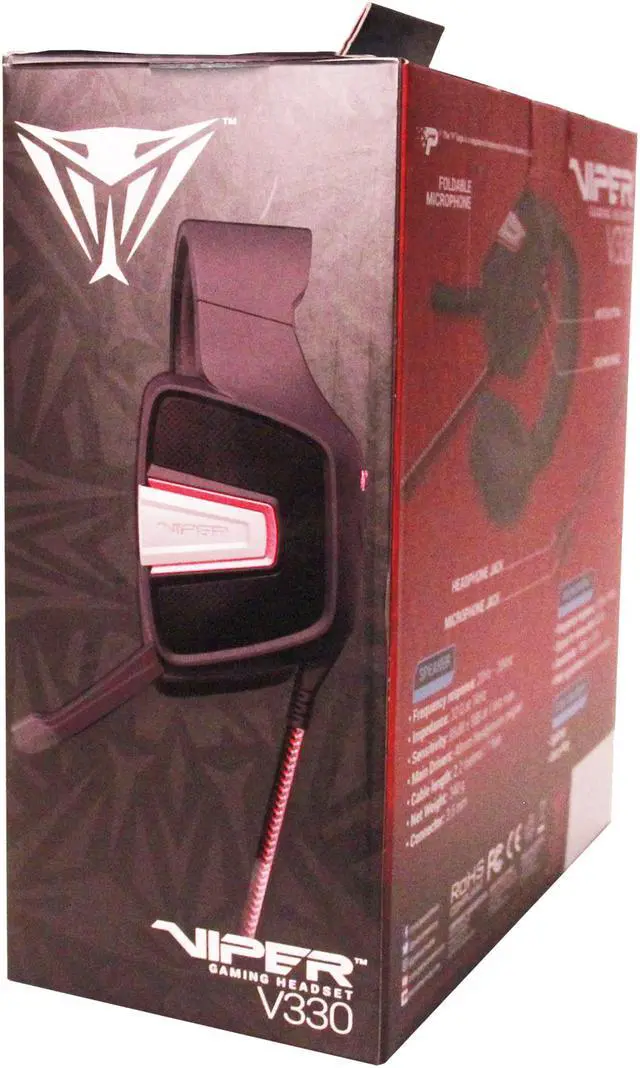 Alt view image 12 of 12 - Patriot Viper Gaming V330 Closed Back High Definition Stereo Gaming Headset