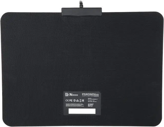 Alt view image 4 of 5 - Thermaltake Tt eSports Draconem RGB Gaming Mouse Pad - Cloth Edition