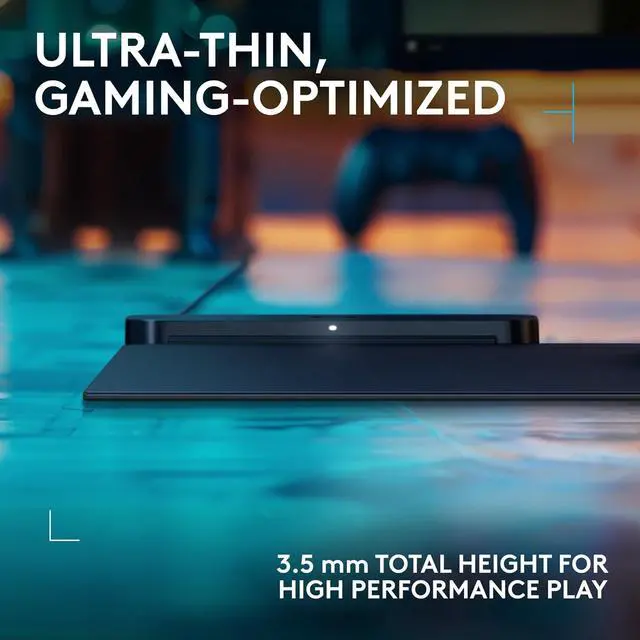 Alt view image 7 of 7 - Logitech G POWERPLAY 2 Wireless Charging Mouse Pad for Compatible Gaming Mice, 34.5 X 28.4 cm (13.5 x 11.2 inches), 3.5 mm Height - Black