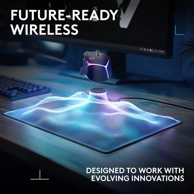 Alt view image 4 of 7 - Logitech G POWERPLAY 2 Wireless Charging Mouse Pad for Compatible Gaming Mice, 34.5 X 28.4 cm (13.5 x 11.2 inches), 3.5 mm Height - Black