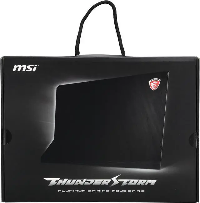 Alt view image 5 of 5 - MSI Thunderstorm Aluminum Gaming Mousepad
