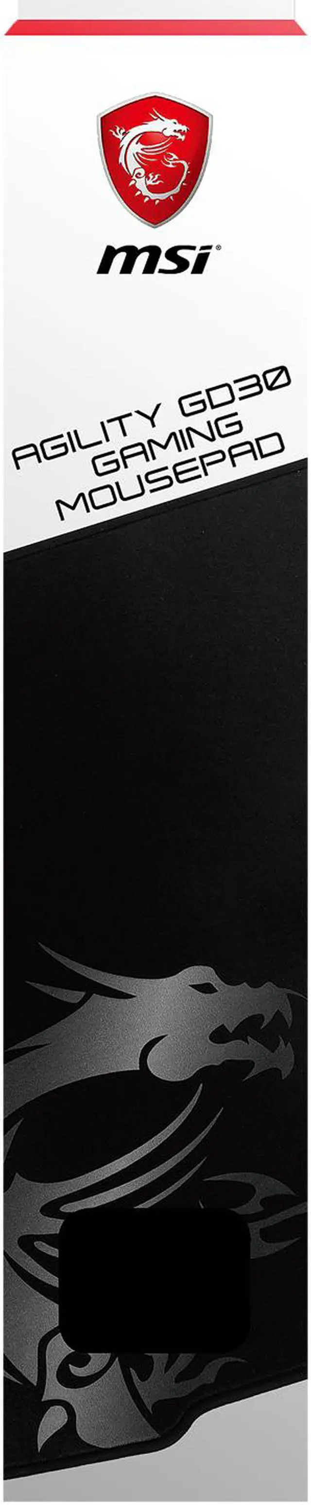 Alt view image 8 of 8 - MSI Ultra-Smooth Low-Friction Textile Surface Natural Rubber Base Extra Soft Comfortable Touch Anti-Slip Gaming Mouse Pad (Agility GD30)