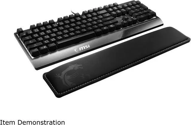 Alt view image 8 of 10 - MSI Gaming Keyboard Wrist Rest - Cooling Gel Infused PAD