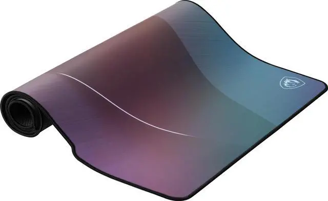 Alt view image 8 of 10 - MSI Gaming XXL Ultra-Smooth Silk Low-Friction relective Surface Non-Slip Natural Rubber Base 3mm Thick Gaming Mouse Pad (Agility GD72 Gleam Edition)