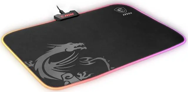 Alt view image 4 of 5 - MSI AGILITY GD60 (RGB) Mouse Pad, 15" x 11", Micro-Textile Surface, Natural Rubber Base