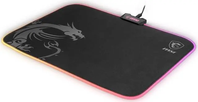 Alt view image 5 of 5 - MSI AGILITY GD60 (RGB) Mouse Pad, 15" x 11", Micro-Textile Surface, Natural Rubber Base