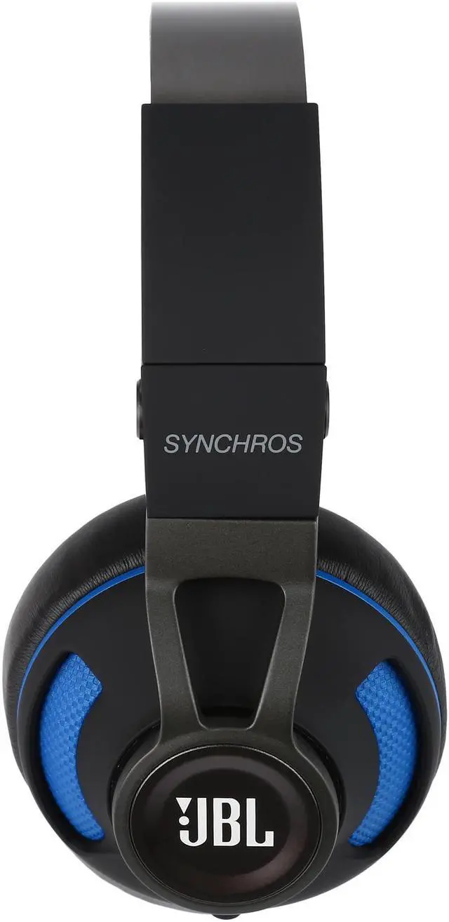 Alt view image 2 of 8 - JBL Synchros S300 Premium On-Ear Headphones for Android with built-in remote/Microphone - Black/Blue