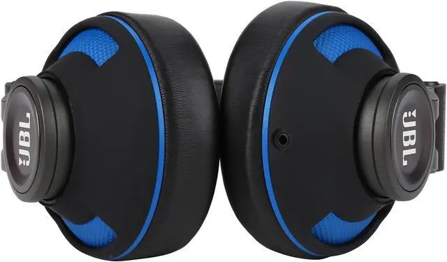 Alt view image 6 of 8 - JBL Synchros S300 Premium On-Ear Headphones for Android with built-in remote/Microphone - Black/Blue