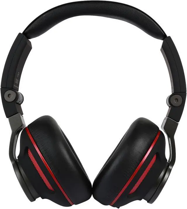 Alt view image 3 of 8 - JBL Synchros S300 Premium On-Ear Headphones for iOS with built-in remote/Microphone - Black/Red