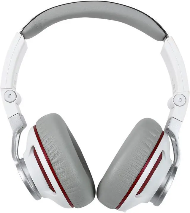 Alt view image 3 of 8 - JBL Synchros S300 Premium On-Ear Headphones for iOS with built-in remote/Microphone - White/Red